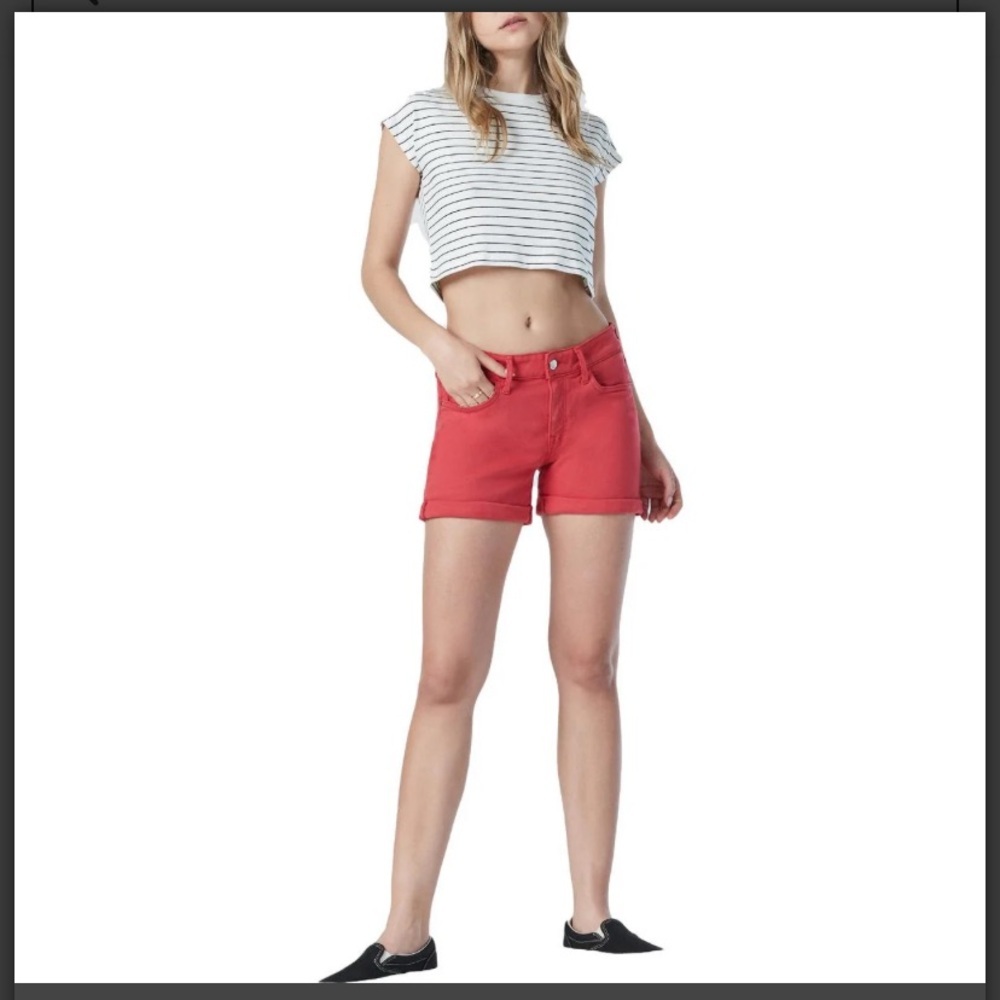 Mavi Red Casual Shorts